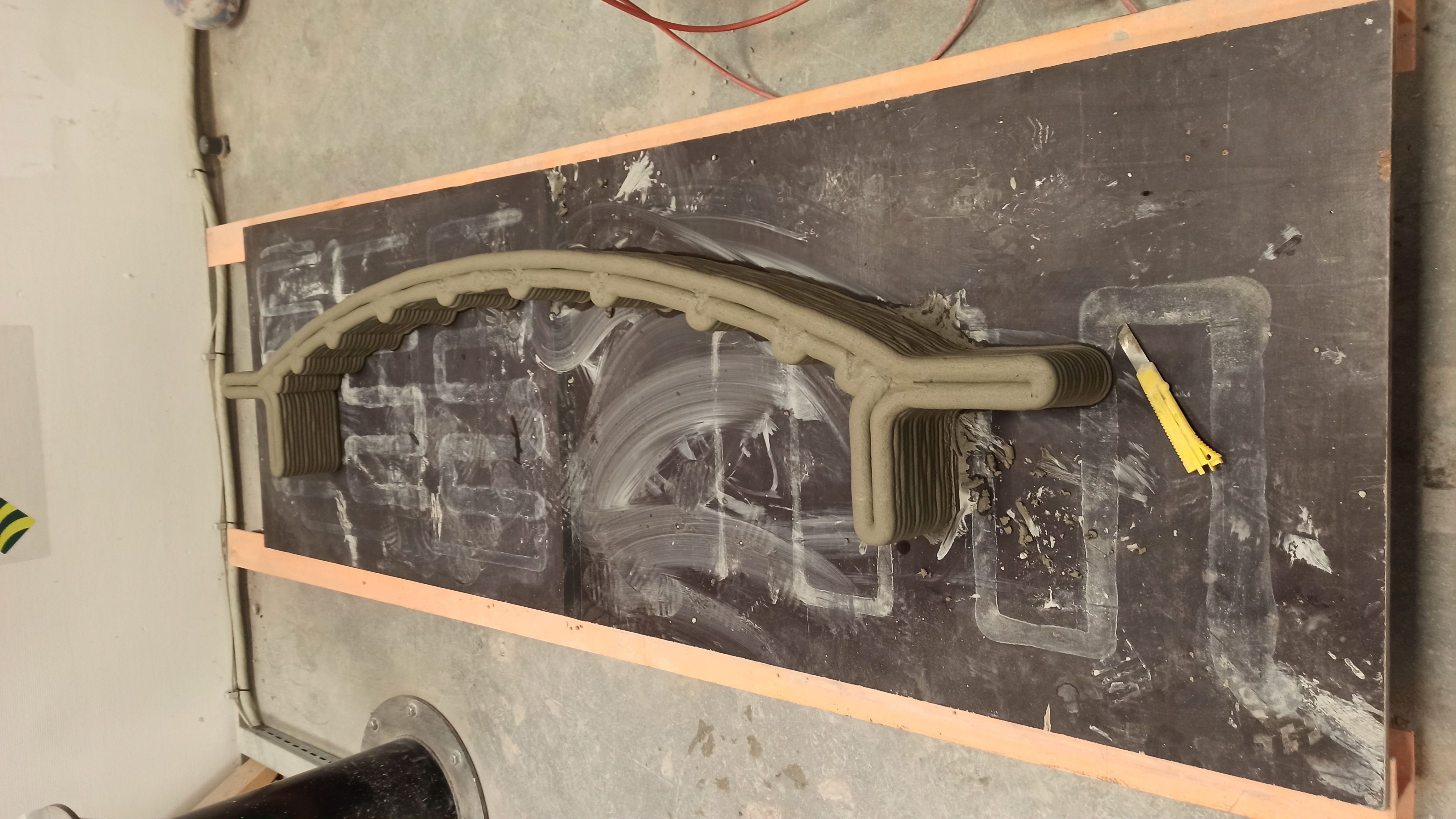 Alternate view of the printed concrete bridge